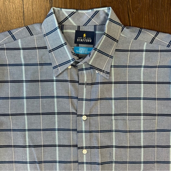 Stafford CoolMax button-down SZ XL - Picture 2 of 3